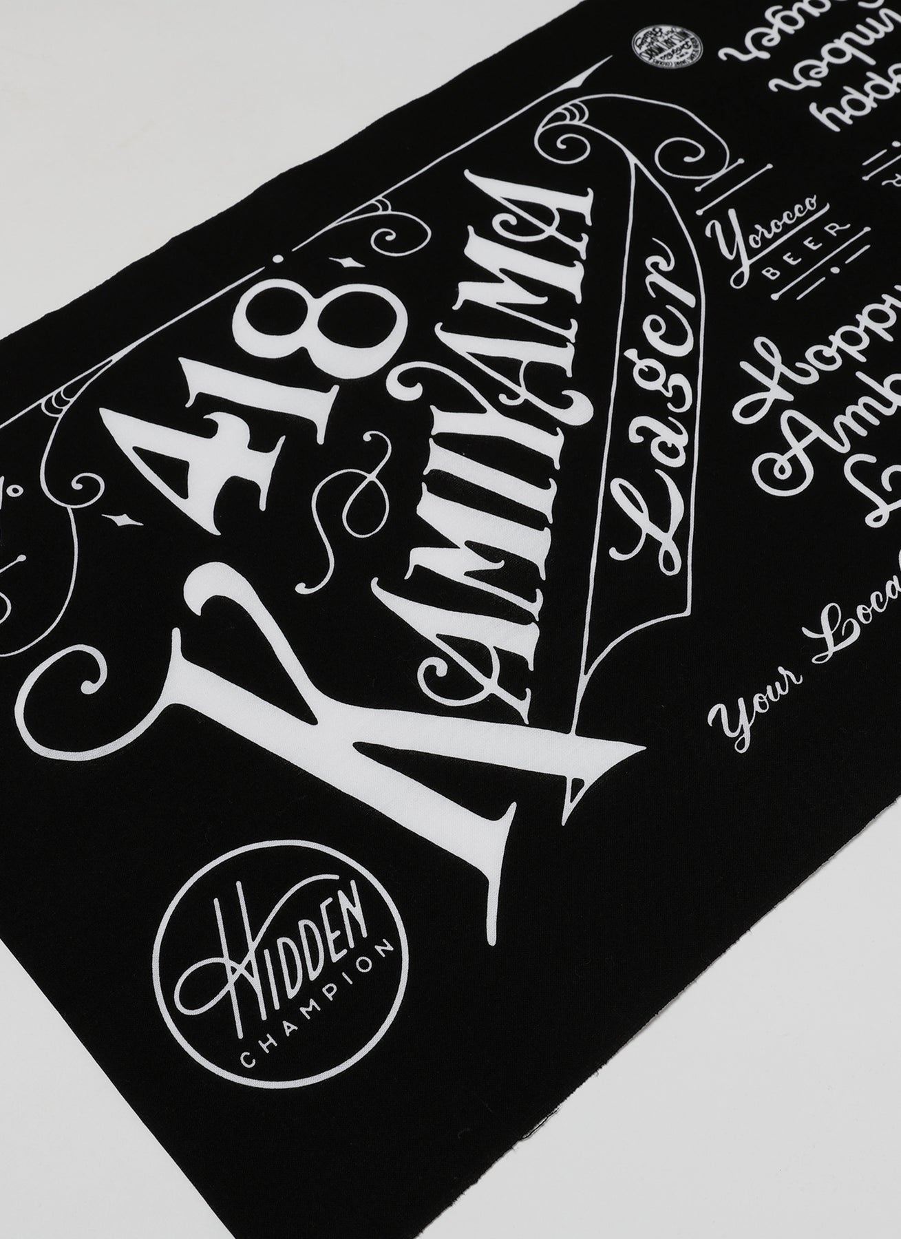 418 KAMIYAMA x Yorocco Beer x Hidden Champion Tenugui