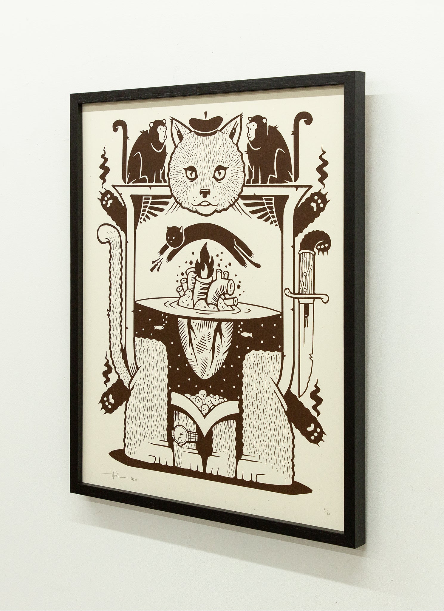 Jeremy Fish Screen printing - CAT