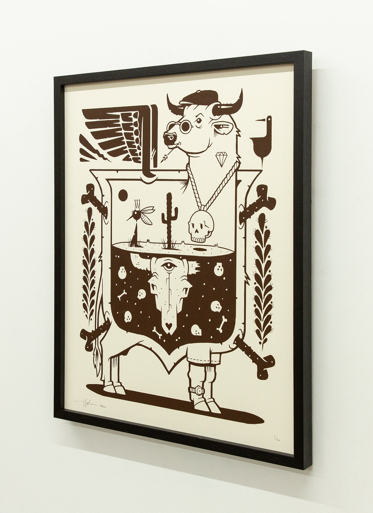 Jeremy Fish Screen printing - COW