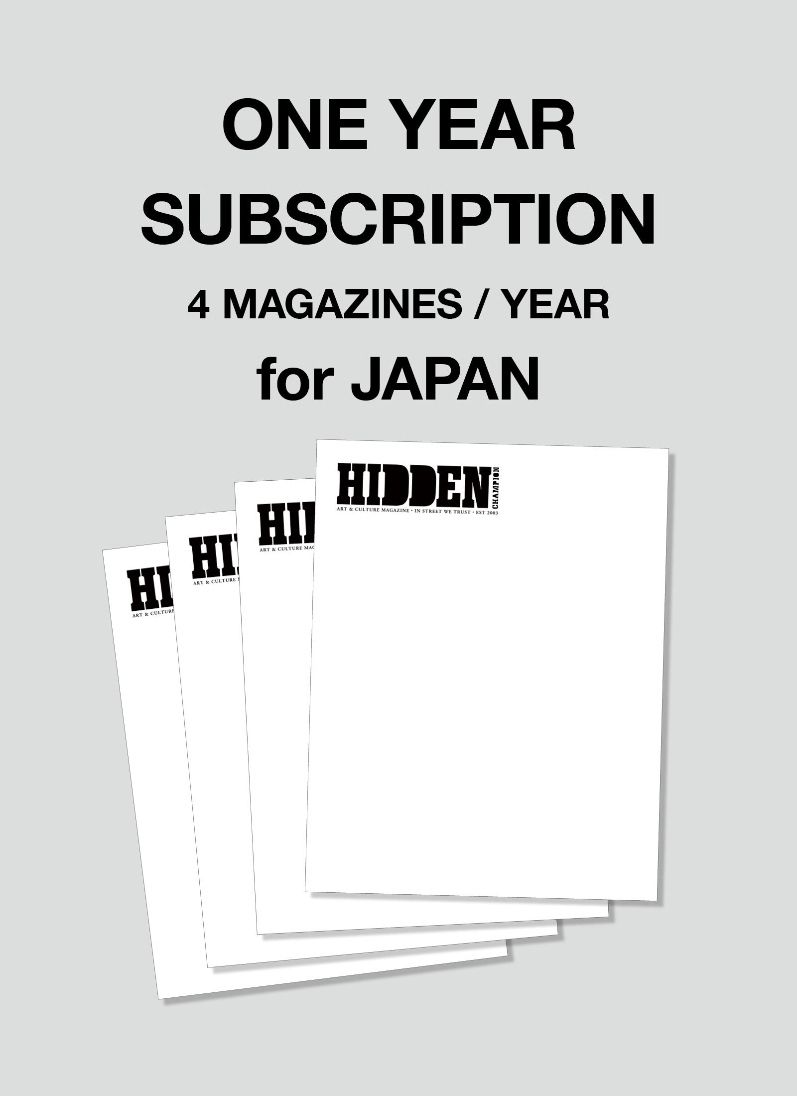 1 YEAR SUBSCRIPTION
