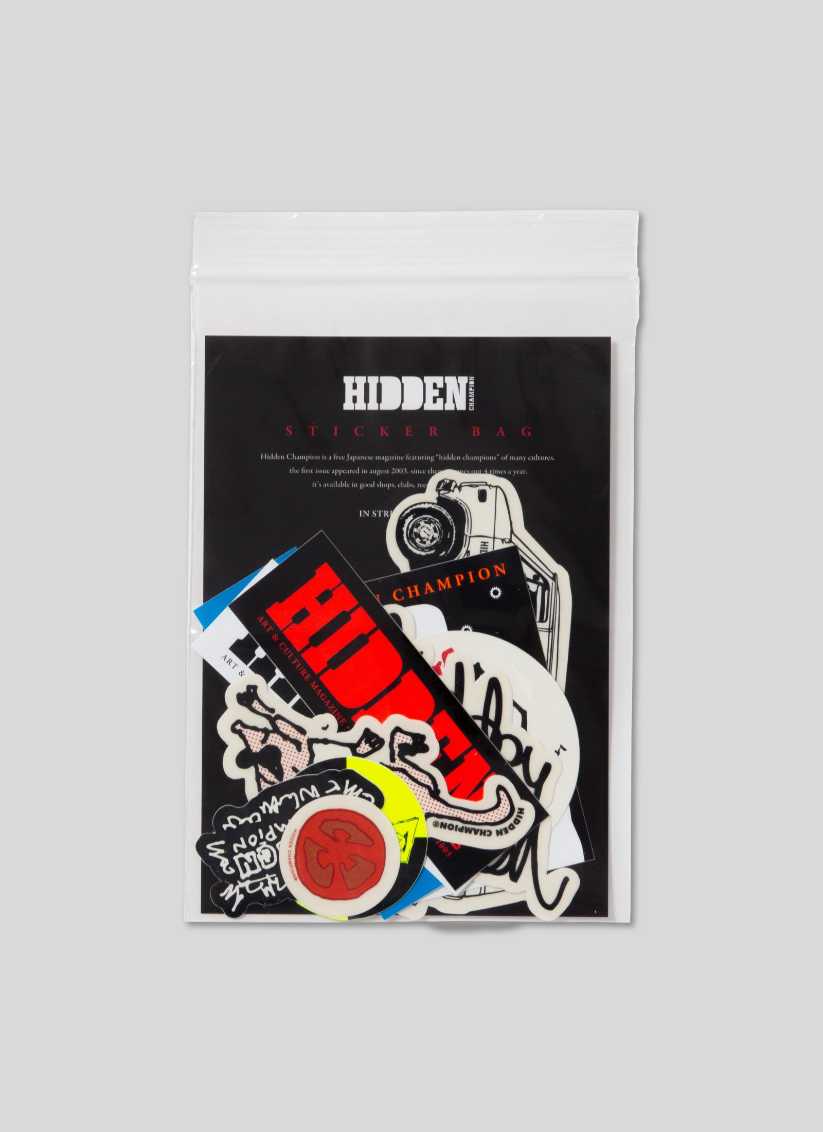 HIDDEN CHAMPION - Sticker Bag 2020
